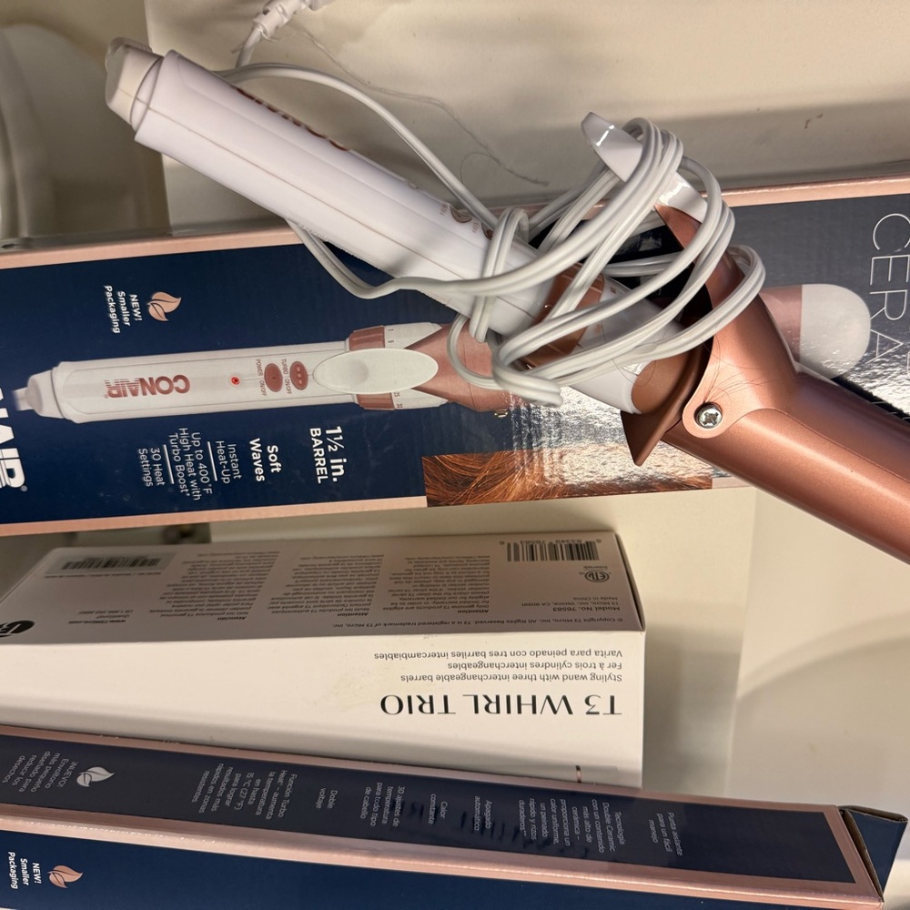 Conair Rose Gold Curling Iron 1.5 inch